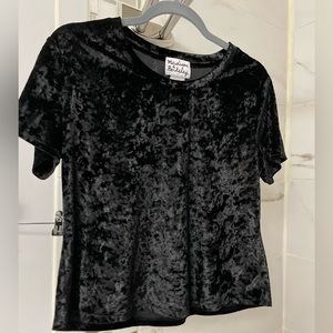 Velvet short sleeve